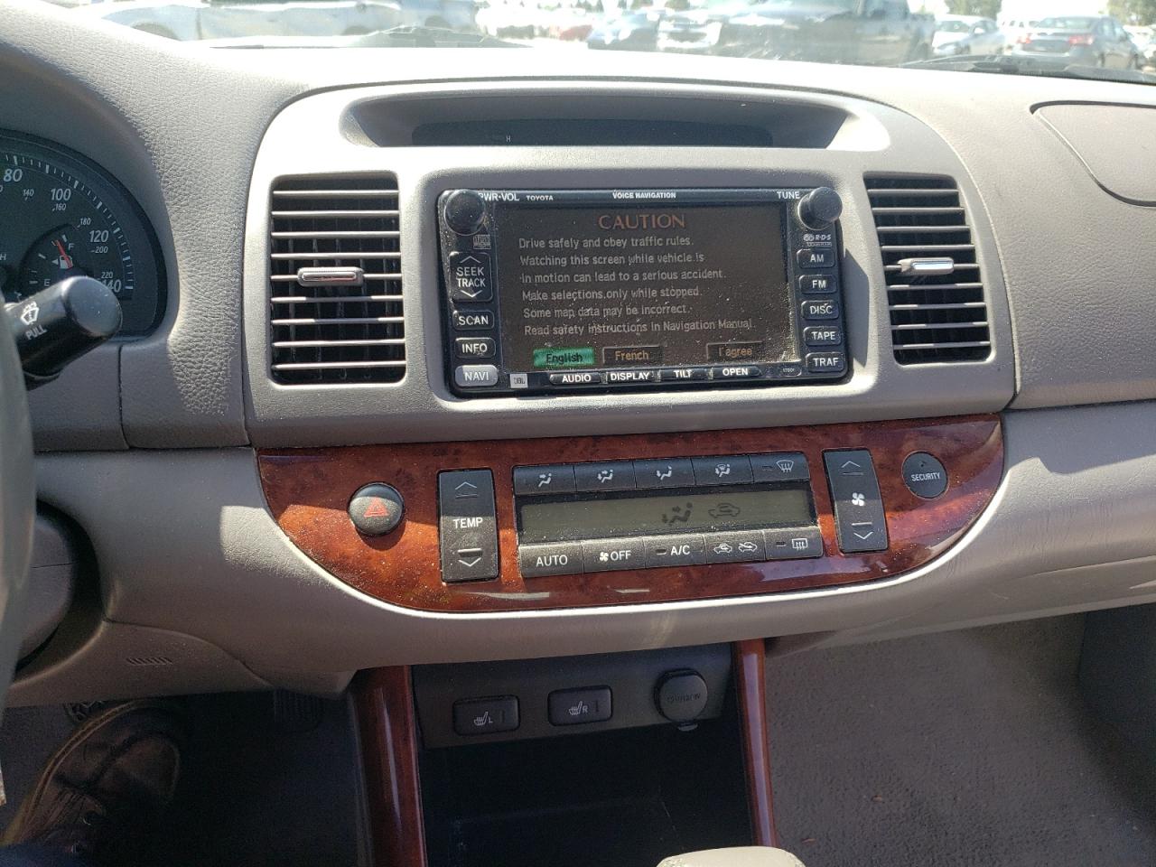 Photo 9 from auction – 2002 TOYOTA CAMRY LE with VIN 4T1BF30K92U503012