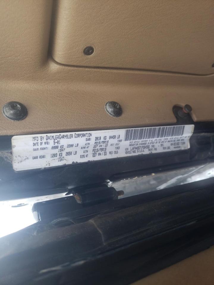 Photo 10 from auction – 2001 JEEP WRANGLER / with VIN 1J4FA49S71P364566