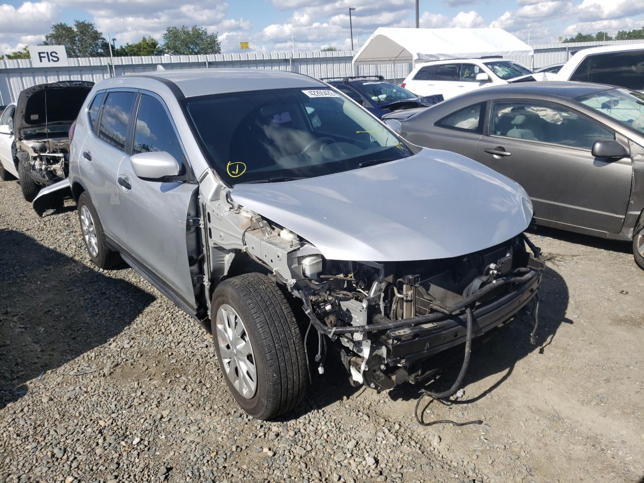 NISSAN ROGUE S 2018 with VIN KNMAT2MT1JP513990 - Photo from auction