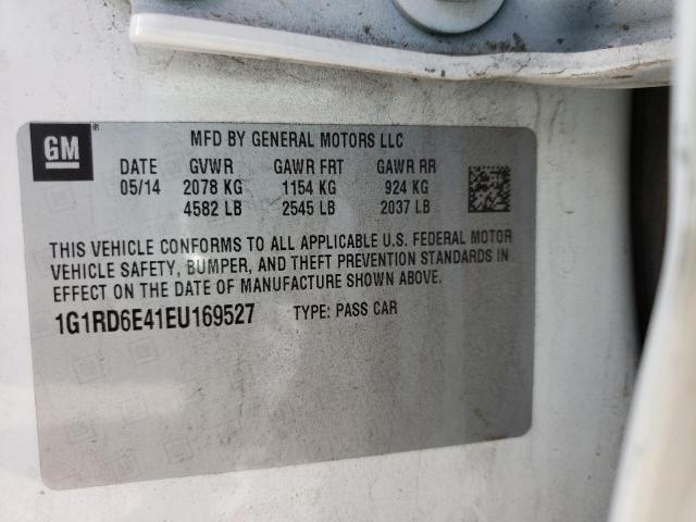 Photo 10 from auction – 2014 CHEVROLET VOLT with VIN 1G1RD6E41EU169527