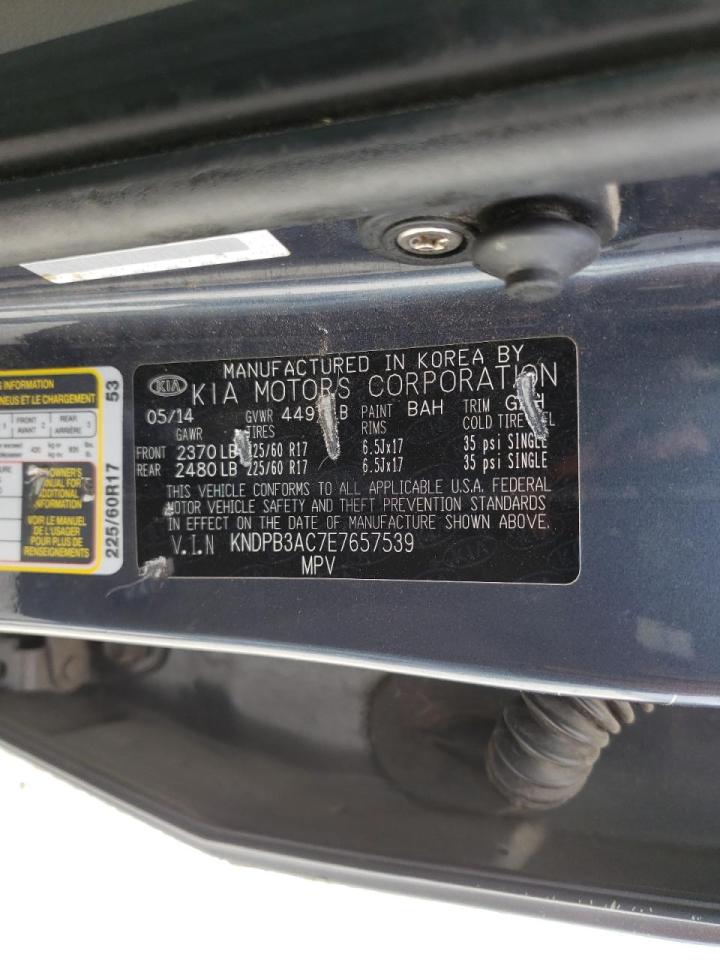 Photo 10 from auction – 2014 KIA SPORTAGE B with VIN KNDPB3AC7E7657539