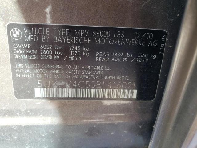 Photo 10 from auction – 2011 BMW X5 XDRIVE3 with VIN 5UXZV4C55BL416021