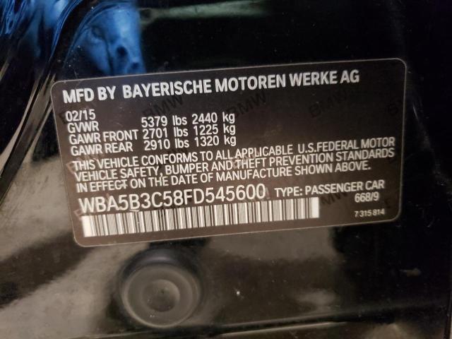 Photo 10 from auction – 2015 BMW 535 XI with VIN WBA5B3C58FD545600