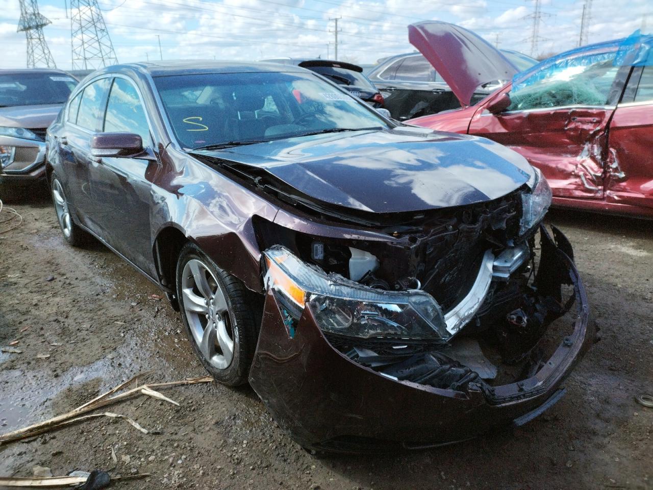ACURA TL 2012 with VIN 19UUA8F73CA003640 - Photo from auction