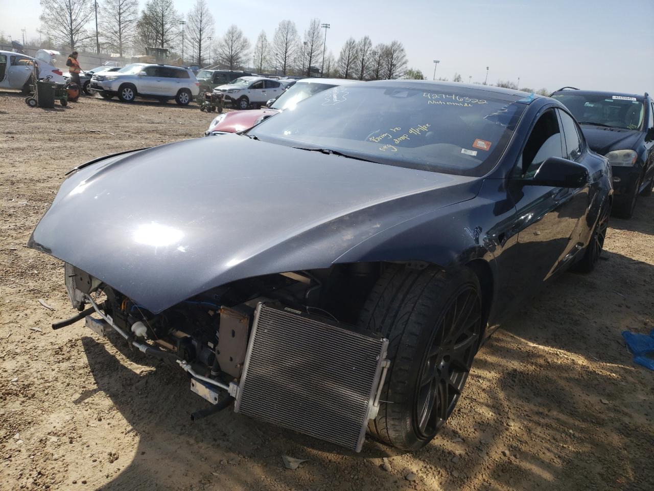 Photo 2 from auction – 2015 TESLA MODEL S with VIN 5YJSA1E28FF111234