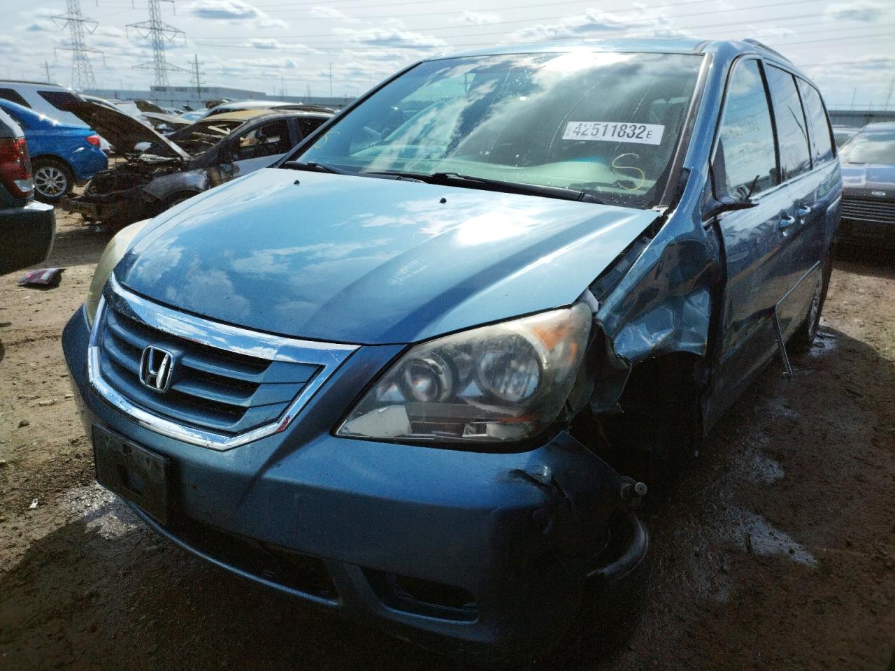 Photo 2 from auction – 2010 HONDA ODYSSEY EX with VIN 5FNRL3H67AB039485