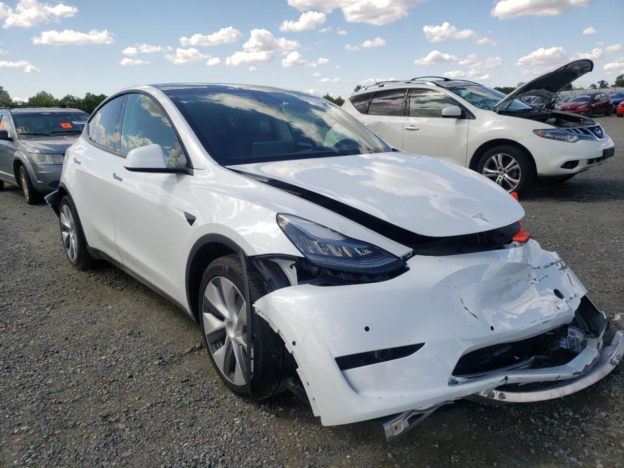 TESLA MODEL Y 2021 with VIN 5YJYGDEE8MF150259 - Photo from auction