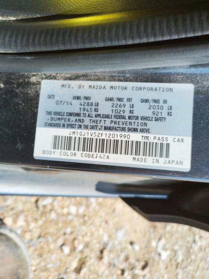 Photo 10 from auction – 2015 MAZDA 6 TOURING with VIN JM1GJ1V52F1201990