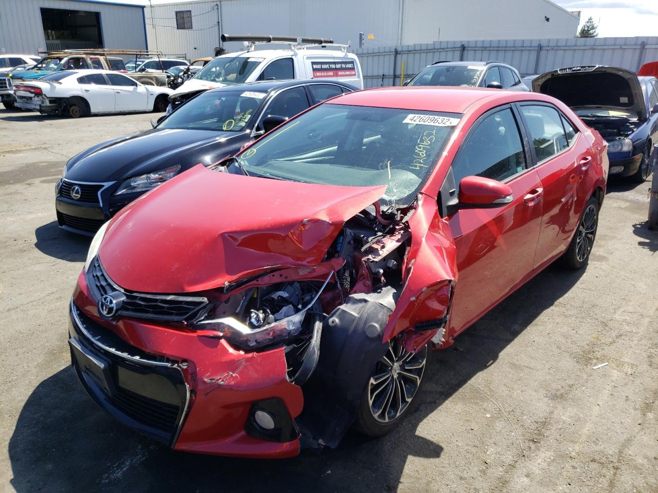Photo 2 from auction – 2015 TOYOTA COROLLA L with VIN 2T1BURHE2FC385853