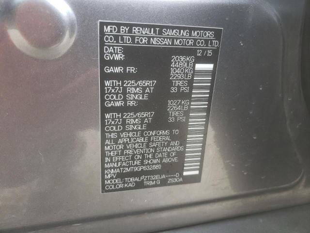 Photo 10 from auction – 2016 NISSAN ROGUE S with VIN KNMAT2MT9GP632881