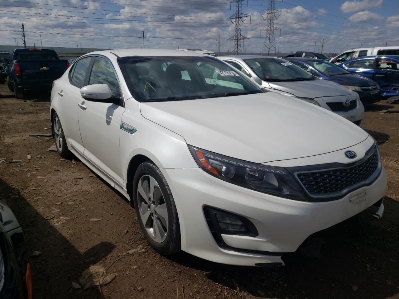 KIA OPTIMA HYB 2016 with VIN KNAGN4AD0G5091869 - Photo from auction