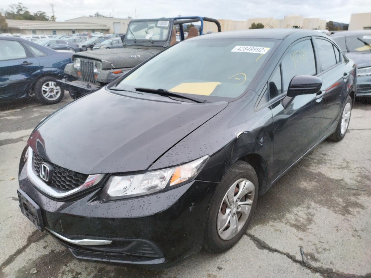 Photo 2 from auction – 2014 HONDA CIVIC LX with VIN 2HGFB2F55EH508942