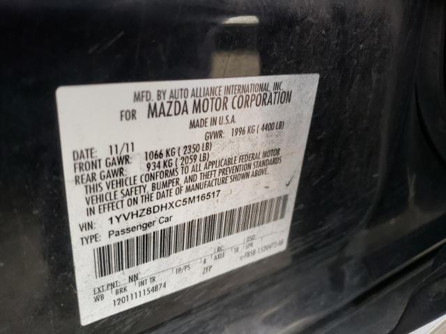Photo 10 from auction – 2012 MAZDA 6 I with VIN 1YVHZ8DHXC5M16517