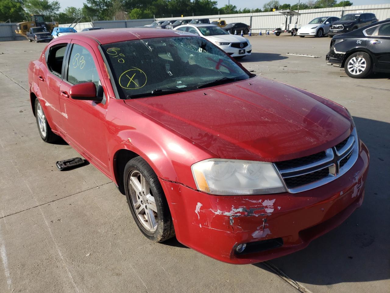 DODGE AVENGER SX 2013 with VIN 1C3CDZCB5DN590356 - Photo from auction