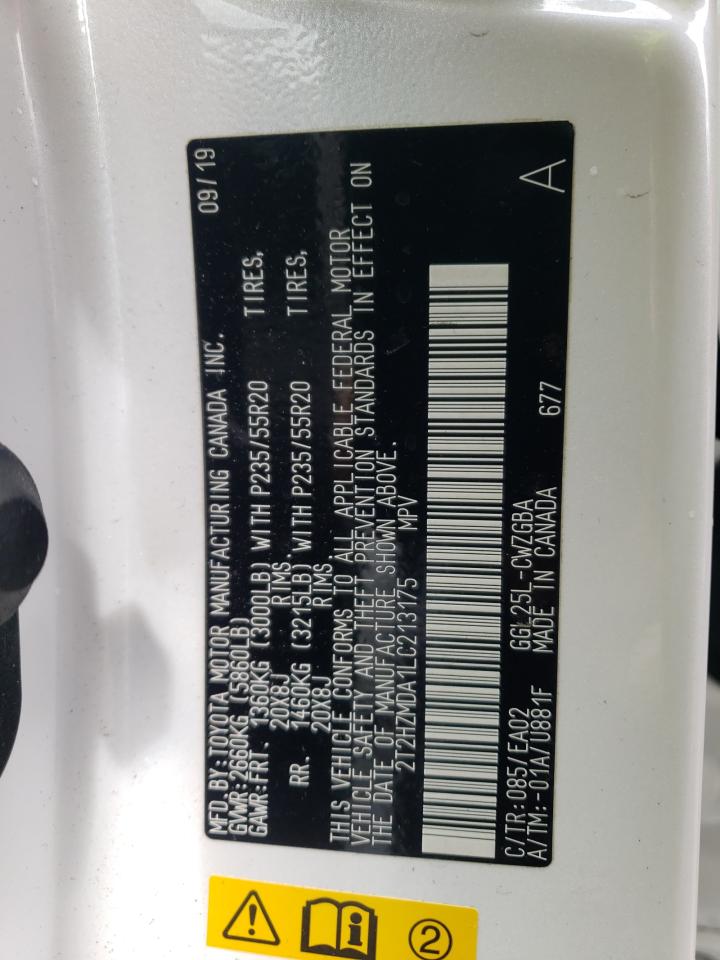 Photo 10 from auction – 2020 LEXUS RX 350 with VIN 2T2HZMDA1LC213175