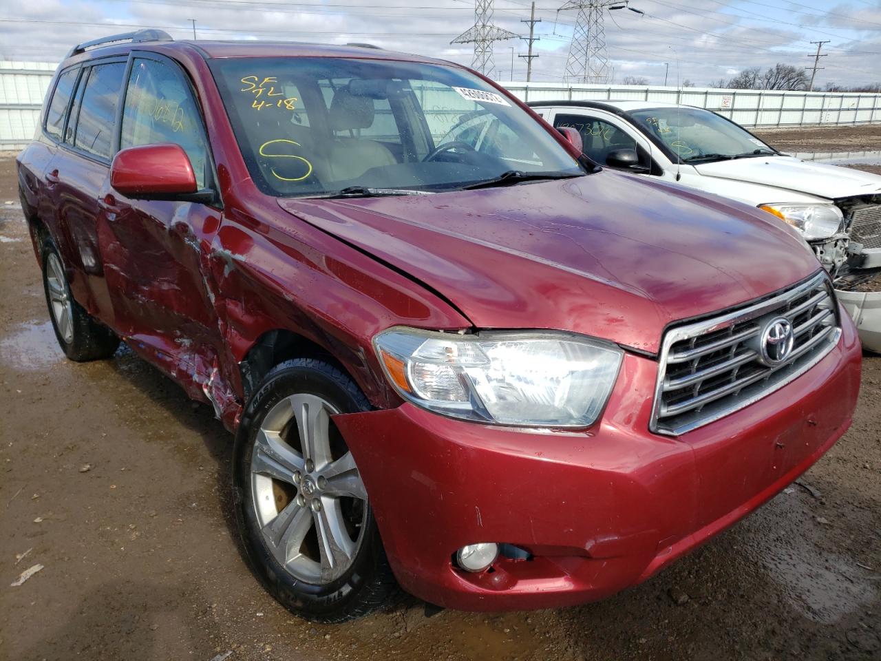 TOYOTA HIGHLANDER 2008 with VIN JTEES43A682042731 - Photo from auction