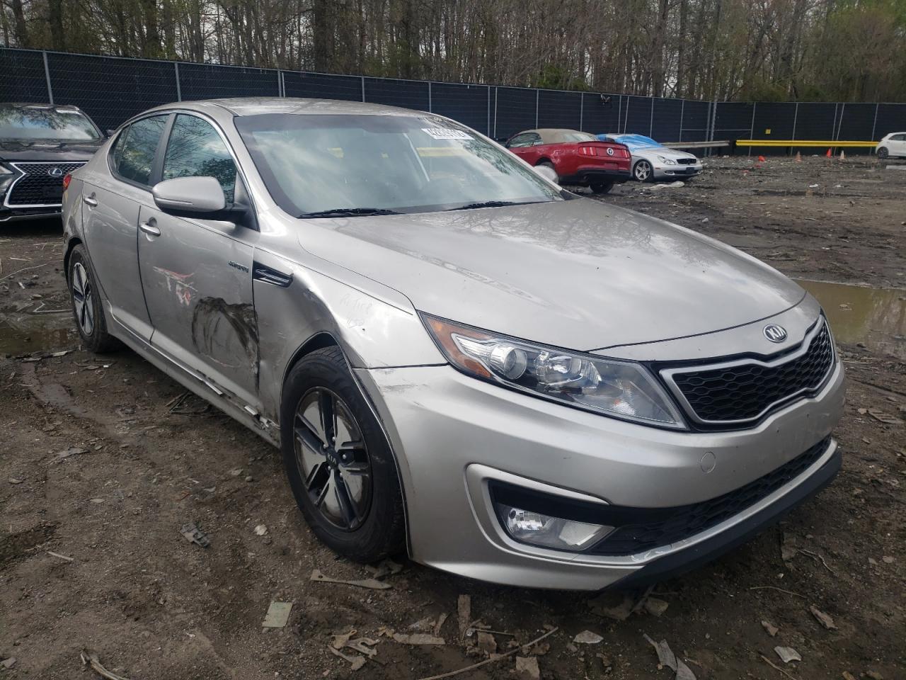 KIA OPTIMA HYB 2013 with VIN KNAGM4ADXD5062295 - Photo from auction