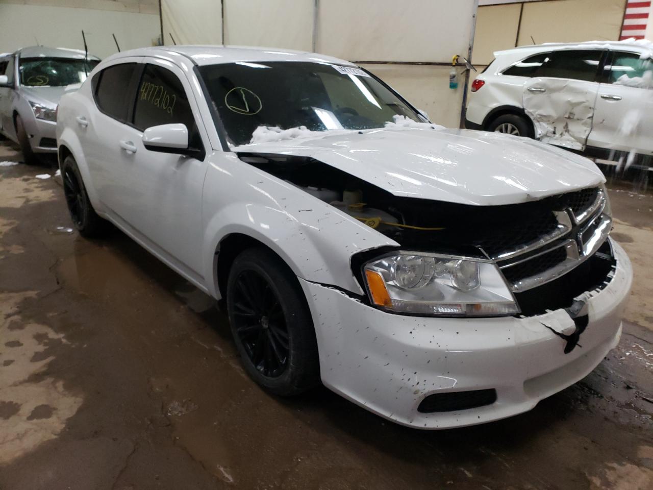 DODGE AVENGER SX 2012 with VIN 1C3CDZCB0CN227977 - Photo from auction