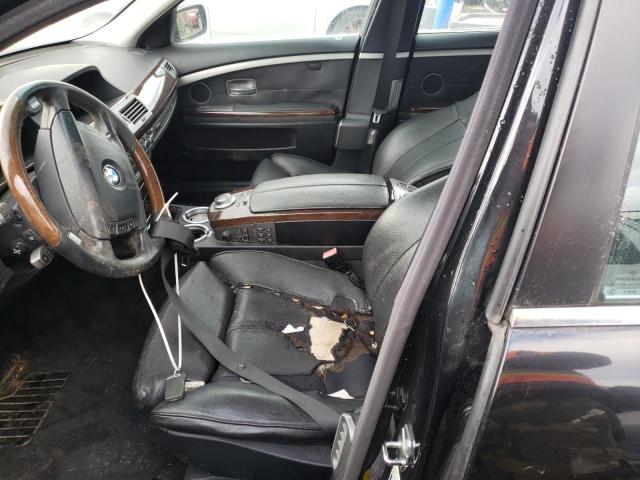 Photo 5 from auction – 2007 BMW 750 with VIN WBAHN83567DT72050