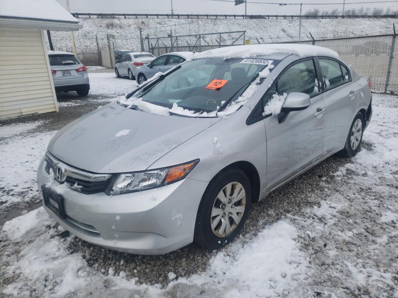 Photo 2 from auction – 2012 HONDA CIVIC LX with VIN 19XFB2F57CE012192