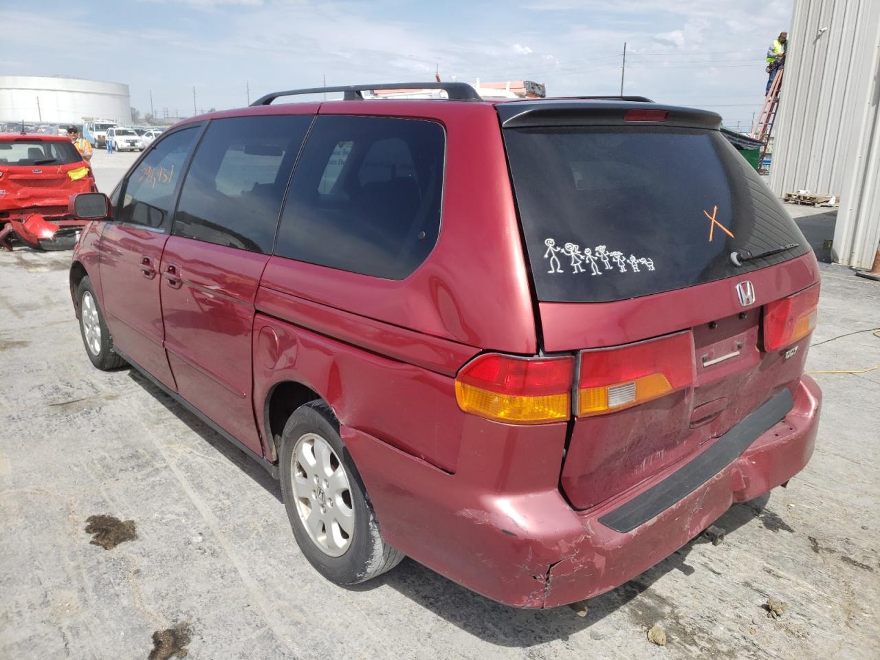 Photo 3 from auction – 2002 HONDA ODYSSEY EX with VIN 2HKRL18052H515672