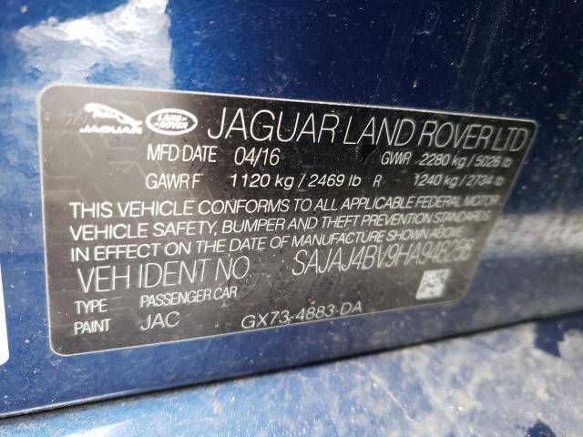 Photo 10 from auction – 2017 JAGUAR XE PREMIUM with VIN SAJAJ4BV9HA948258