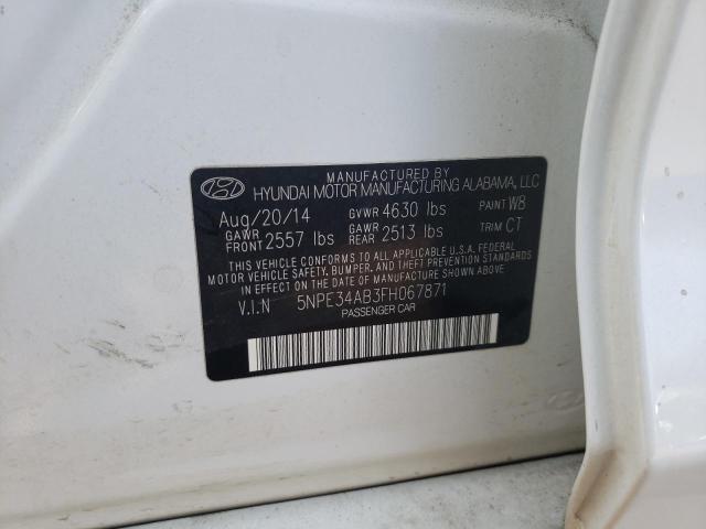 Photo 10 from auction – 2015 HYUNDAI SONATA SPO with VIN 5NPE34AB3FH067871