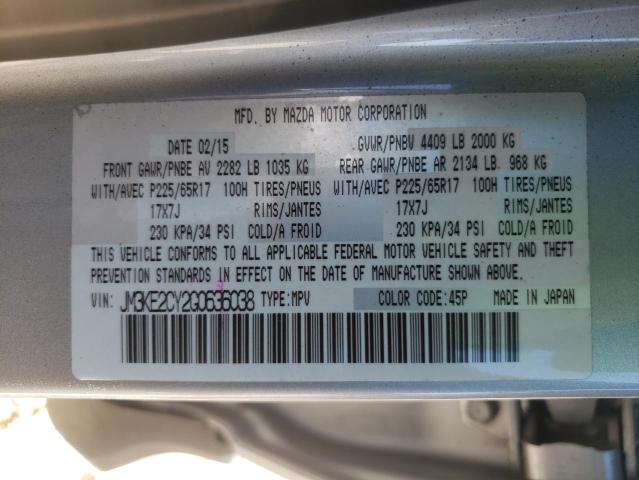 Photo 10 from auction – 2016 MAZDA CX-5 TOURI with VIN JM3KE2CY2G0636038