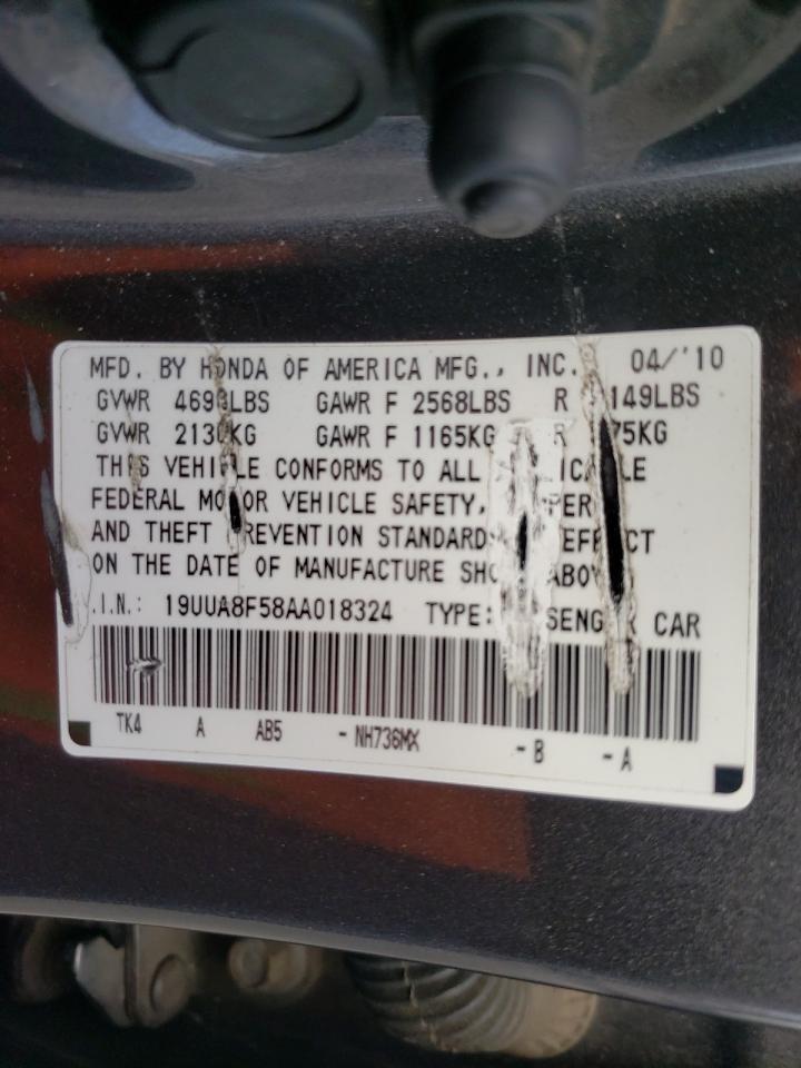 Photo 10 from auction – 2010 ACURA TL with VIN 19UUA8F58AA018324
