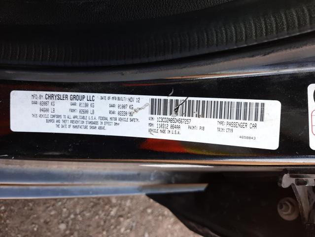 Photo 10 from auction – 2013 DODGE AVENGER SE with VIN 1C3CDZAB5DN567257