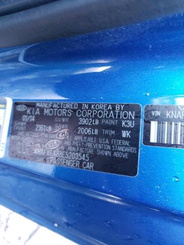 Photo 8 from auction – 2014 KIA FORTE EX with VIN KNAFX6A88E5203545
