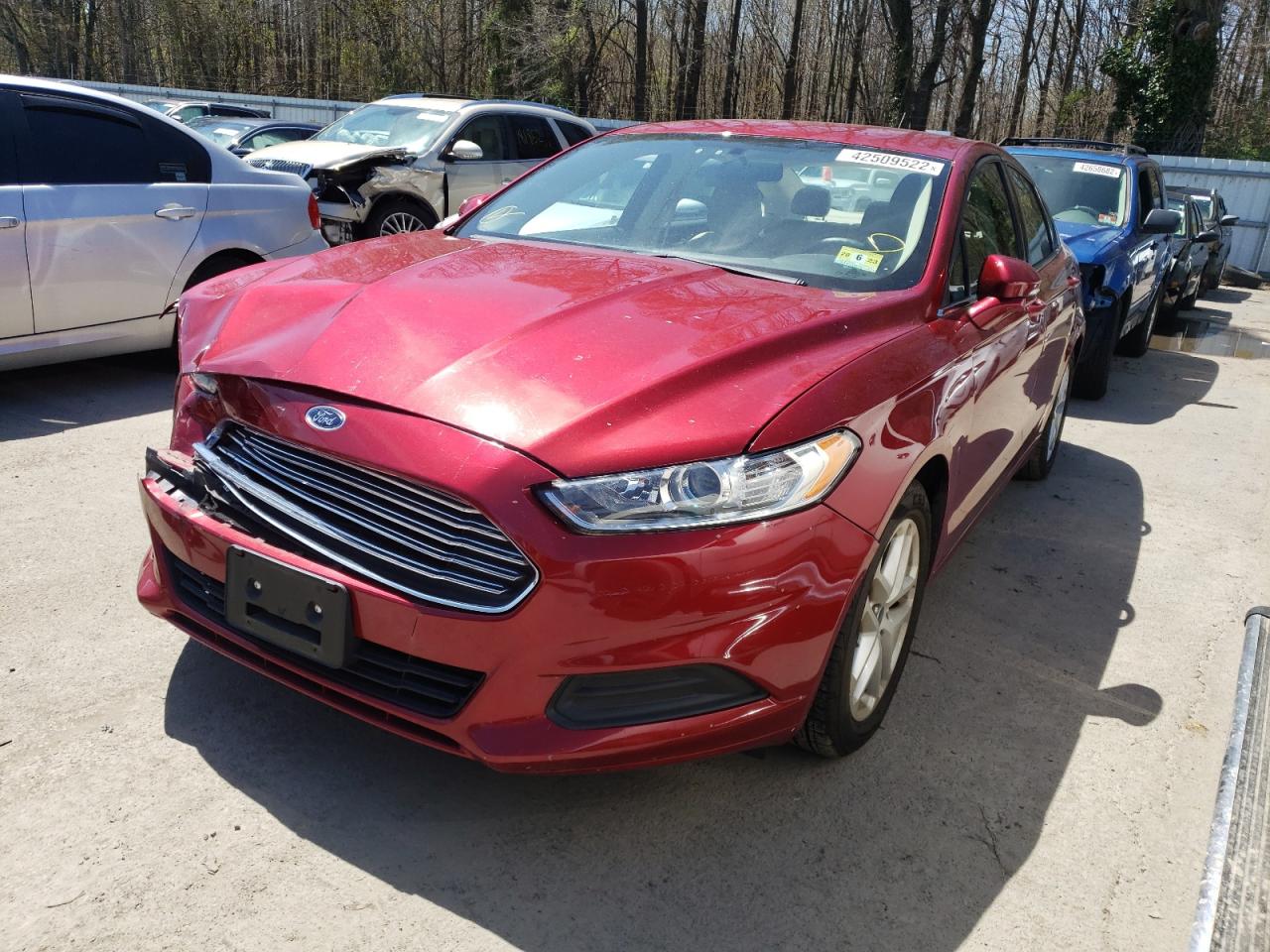Photo 2 from auction – 2016 FORD FUSION SE with VIN 3FA6P0H73GR209644