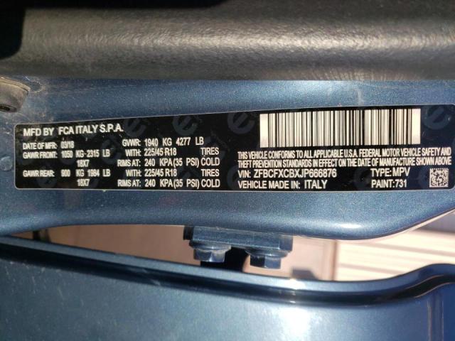 Photo 10 from auction – 2018 FIAT 500X TREKK with VIN ZFBCFXCBXJP666876