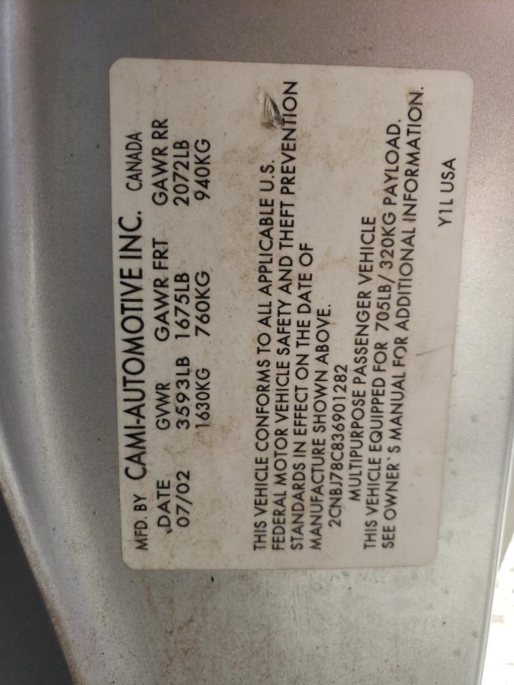 Photo 10 from auction – 2003 CHEVROLET TRACKER ZR with VIN 2CNBJ78C836901282