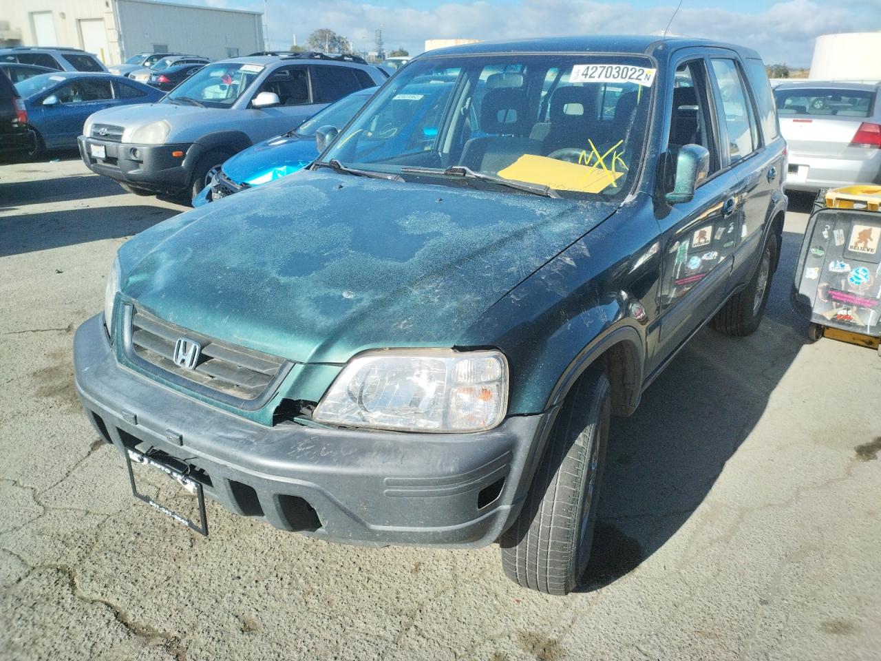 Photo 2 from auction – 2000 HONDA CR-V EX with VIN JHLRD1864YS005070