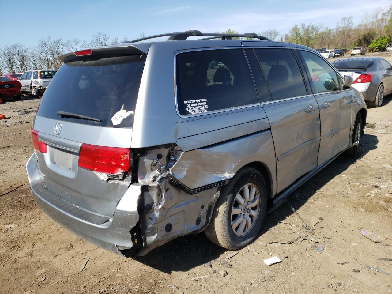 Photo 4 from auction – 2008 HONDA ODYSSEY EX with VIN 5FNRL38708B005178