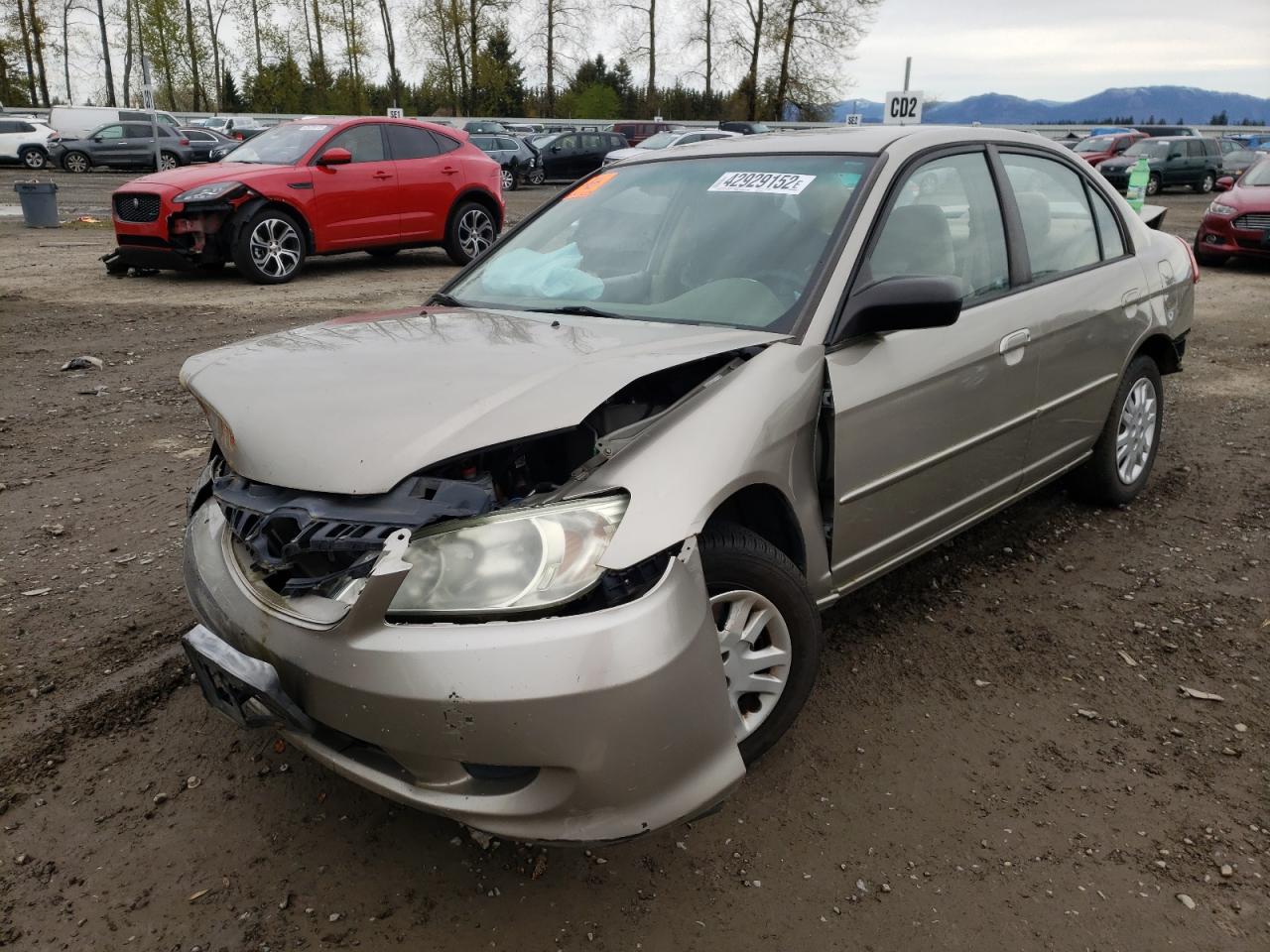 Photo 2 from auction – 2004 HONDA CIVIC LX with VIN 2HGES16504H547121