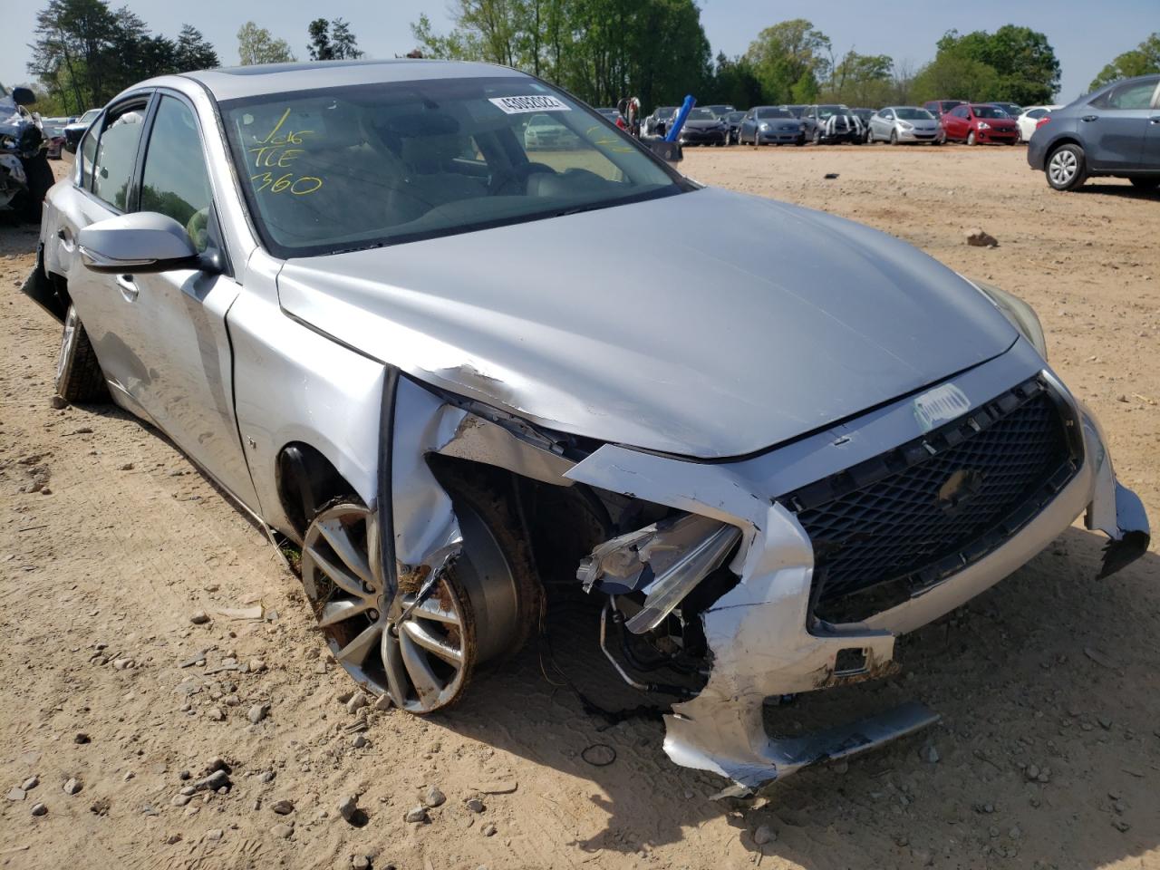 INFINITI Q50 BASE 2015 with VIN JN1BV7AP3FM334896 - Photo from auction