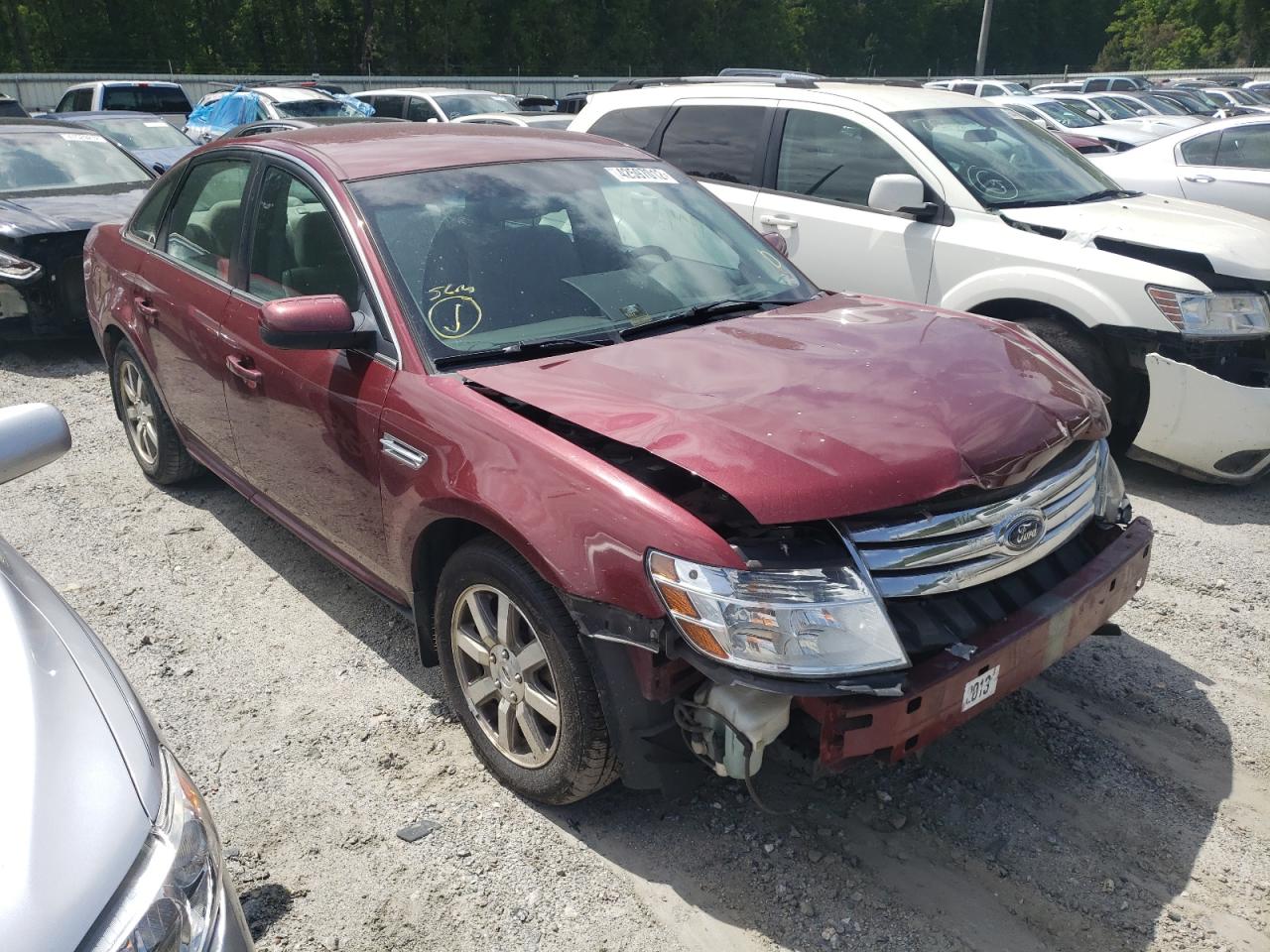 FORD TAURUS SEL 2008 with VIN 1FAHP24W28G145252 - Photo from auction