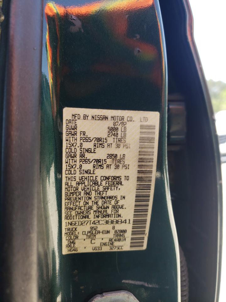 Photo 10 from auction – 2002 NISSAN FRONTIER C with VIN 1N6ED27T42C388841