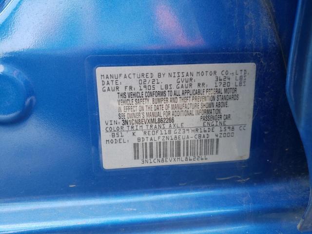 Photo 10 from auction – 2021 NISSAN VERSA SV with VIN 3N1CN8EVXML862266