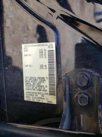 Photo 10 from auction – 2011 NISSAN MAXIMA S with VIN 1N4AA5AP5BC805199