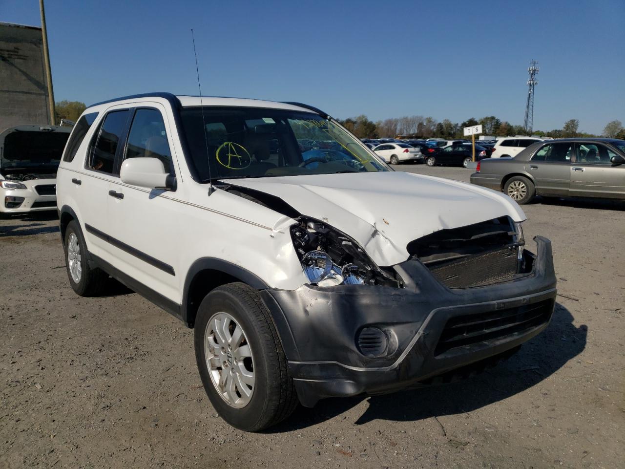 HONDA CR-V 2006 with VIN JHLRD68826C013786 - Photo from auction