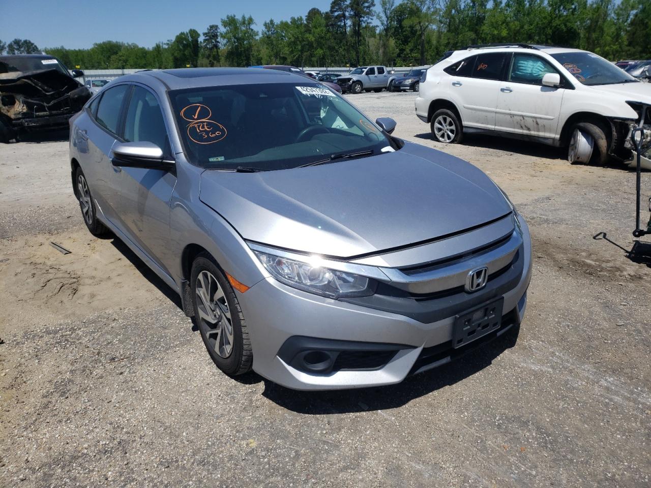 HONDA CIVIC EX 2016 with VIN 19XFC2F81GE088665 - Photo from auction