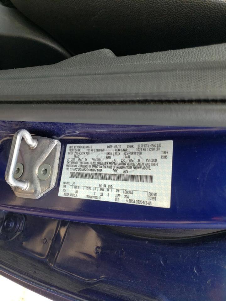 Photo 10 from auction – 2013 FORD ESCAPE TIT with VIN 1FMCU0J92DUB07169