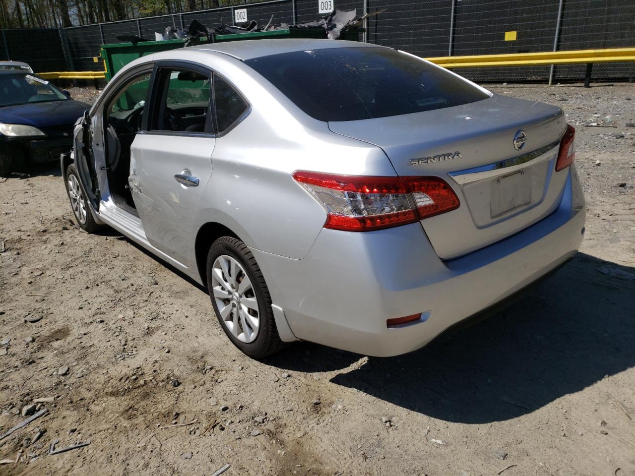 Photo 3 from auction – 2015 NISSAN SENTRA S with VIN 3N1AB7AP3FY359850