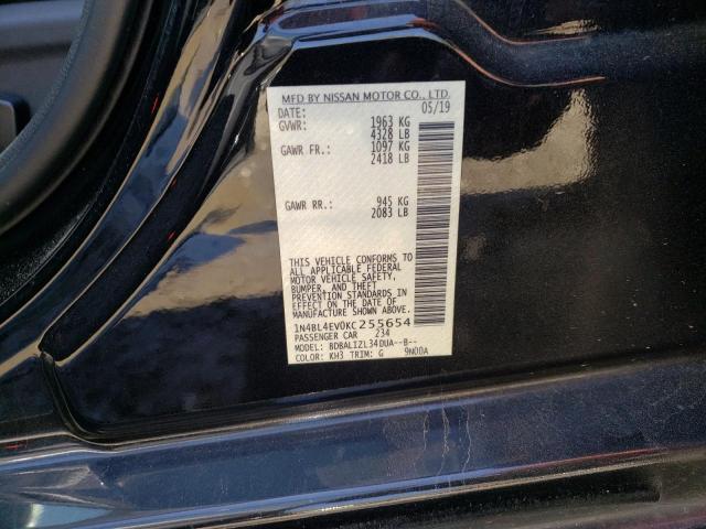 Photo 10 from auction – 2019 NISSAN ALTIMA SL with VIN 1N4BL4EV0KC255654