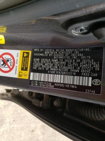 Photo 10 from auction – 2016 TOYOTA CAMRY LE with VIN 4T4BF1FK7GR523218