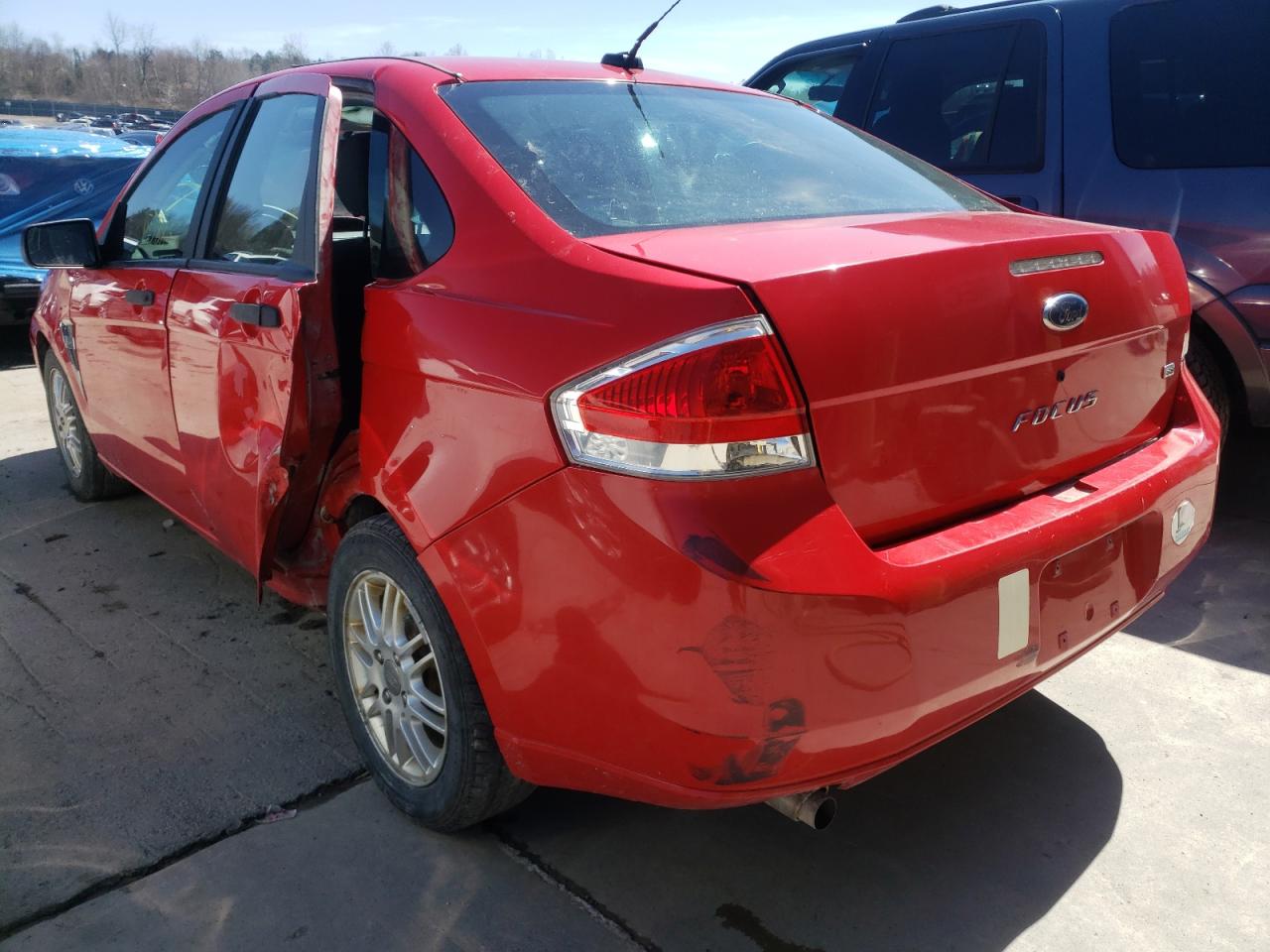 Photo 3 from auction – 2008 FORD FOCUS SE with VIN 1FAHP35N68W213439