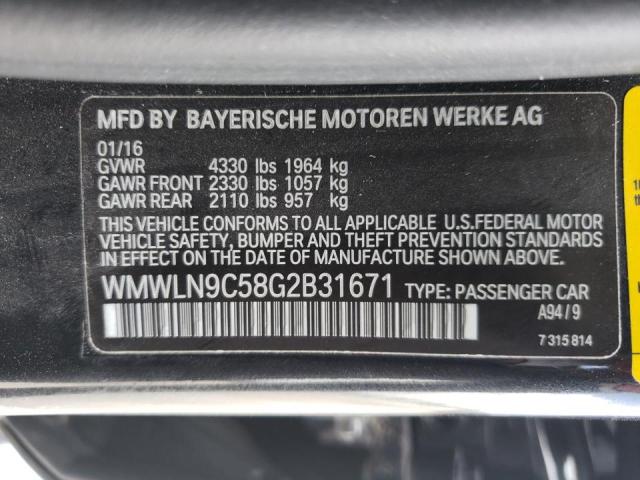 Photo 10 from auction – 2016 MINI COOPER S C with VIN WMWLN9C58G2B31671